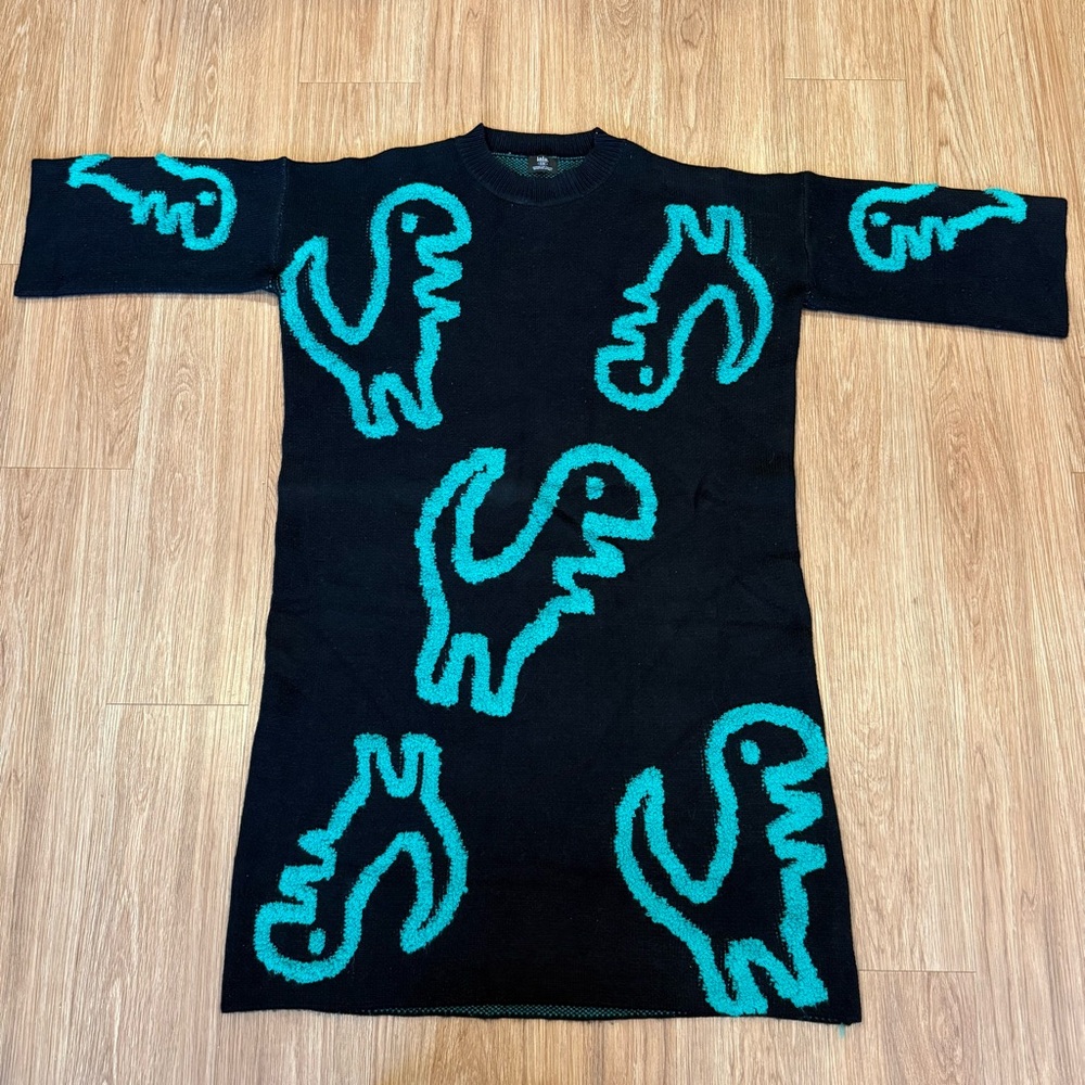 Dressed in LALA Knit Dino Midi Dress